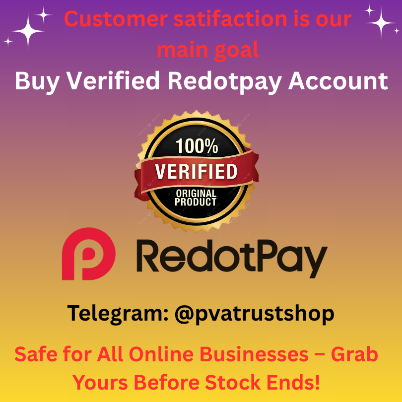 Buy Verified Redotpay Account